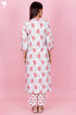 Bizzy Lizzy Kurta And Pant Set With Kota Dupatta In Block Print